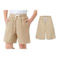 thumbnail image 1 of Boy Shorts Boys Elastic Waist Drawstring Corduroy Shorts Casual Shorts with Pockets Shorts for Boys 7-8 Years, 1 of 8
