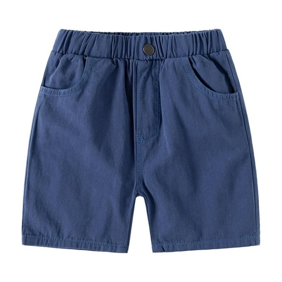 Boy Shorts Toddler Boys Summer Solid Color Sport Shorts Casual Thin Breathable Shorts Lounge Shorts Navy 12 Months-18 Months