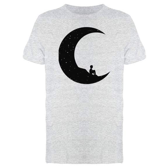 Boy Silhouette And Crescent T-Shirt Men -Image by Shutterstock, Male Small