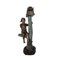 thumbnail image 1 of Nifao Boy Sitting on a Tree with Mailbox Bronze Statue – Outdoor Garden Decor Sculpture, 22"L x 23"W x 49"H, 1 of 13