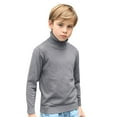 thumbnail image 1 of Boy Sweater Toddler Kids Knit Turtleneck Sweater Soft Solid Warm Pullover Sweater Long Sleeve Shirts, 1 of 7