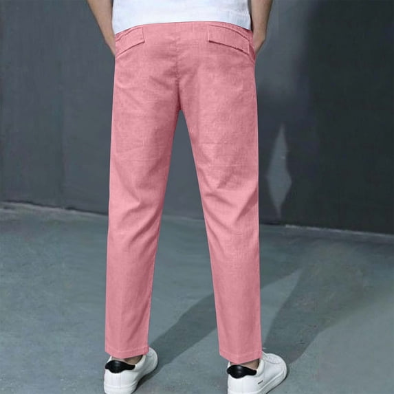 Boy Sweatpants Baggy Joggers High Waist Elastic with Pockets Solid Pants Essentials Cute Sweatpants 6-7 Years