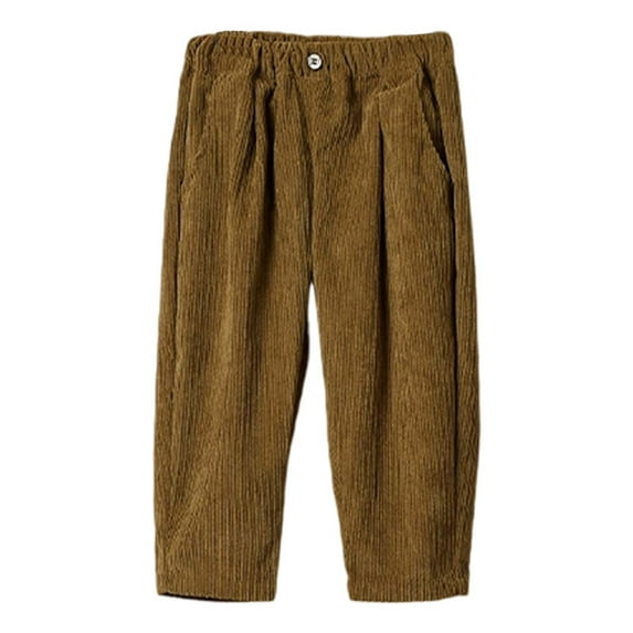 Boy Sweatpants kids clothing Boys Corduroy Casual Pants Classic Straight Leg Design Comfortable Soft Fabric for Everyday Play and Outdoor Activities Ideal for School and Weekend Wear