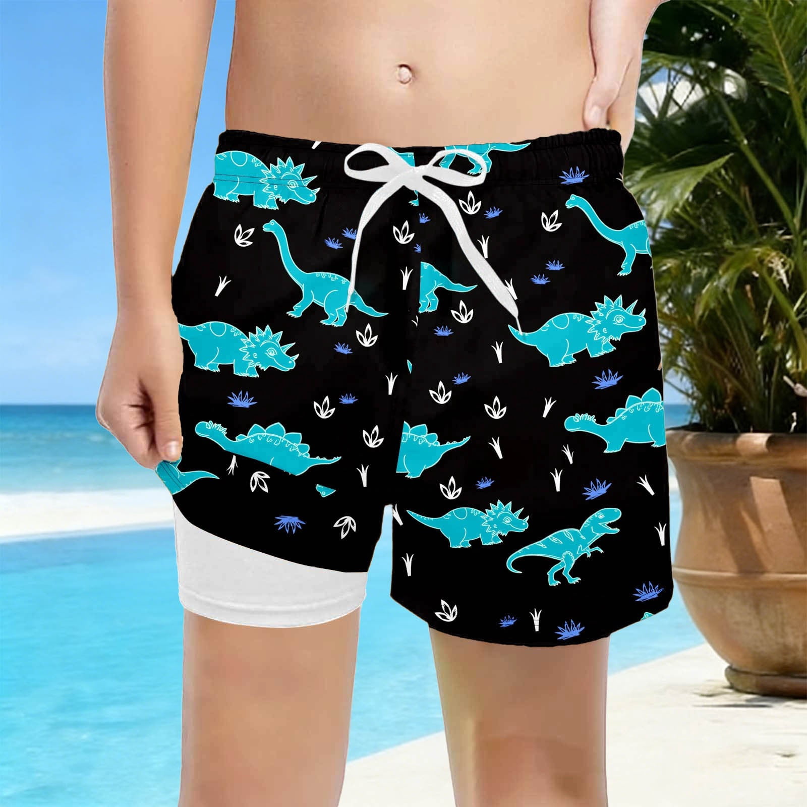 boy-swim-trunks-boys-dinosaur-print-swim-trunks-lightweight-beach