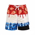 thumbnail image 1 of Boy Swim Trunks with Compression Liner Stretch Swim Shorts Quick Dry Beach Swimsuit Boys Bathing Suits Size 13-14 Years, 1 of 3