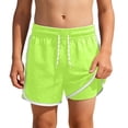 thumbnail image 1 of Boy Swim Trunks with Compression Liner Swimming Shorts for Boys Stretch Quick Dry Beach Swimsuit Boys Shorts Size 12-13 Years, 1 of 4