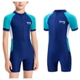 thumbnail image 1 of Boy Swimsuits Rash Guard 1 Piece Swimming Suits Quick Dry Swimwear with Zipper Swim Suits for Boys 3-4 Years, 1 of 7