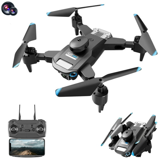 Boy Toys Age 8-10 Years Old, Drone with 1080P HD FPV Camera Remote Control Toys Gifts for Boys Girls with Altitude Hold Headless Mode Start Speed Adjustment Christmas Gifts, Two camera