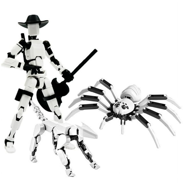 Boy Toys Dummy Lucky 13 Cowboy Titan Figure With T13 Movable Joint Pet Dog Gift For Christmas New Year