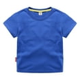 thumbnail image 1 of Boy Tshirts Kids Summer Classic Fit Short Sleeve Crewneck Loose Pullover Organic Soft Multi Pack Basic T Shirts Size 18-24Month, 1 of 9