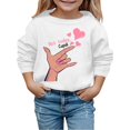 thumbnail image 1 of Boy Valentines Day Outfit Crew Neck Sweatshirt Lover Themed Letter Print Long Sleeve Pullover Toddler Clothes for Boy 4-5 Years, 1 of 4