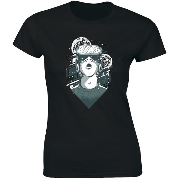 Boy Watching Movie In Virtual Reality Box Beautiful Tee Idea Women'S Tshirt All Size S-5XL