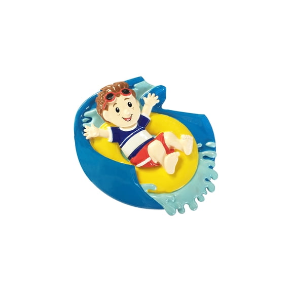 Personalized Christmas Ornament Child Water Slide  Boy,Sport ,Child Ornament Do-It-Yourself