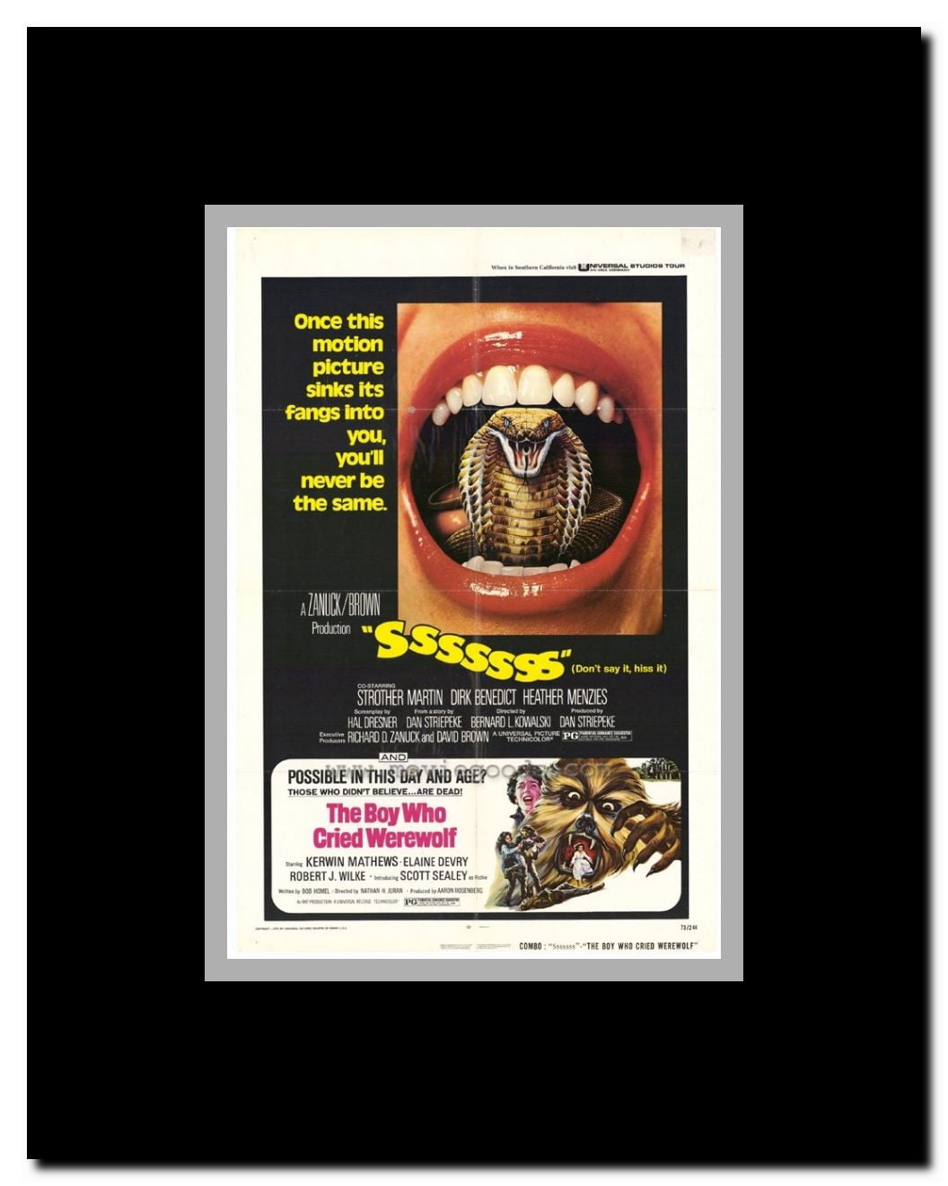 Boy Who Cried Werewolf Framed Movie Poster