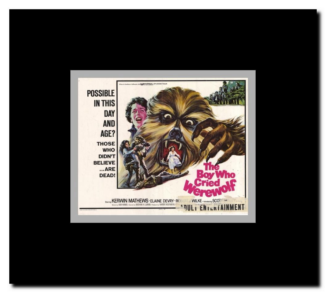 Boy Who Cried Werewolf Framed Movie Poster