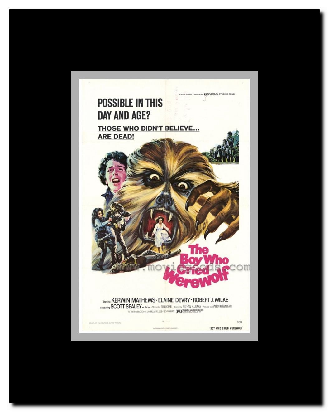 Boy Who Cried Werewolf Framed Movie Poster