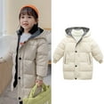 thumbnail image 1 of Boy Winter Coat,Boys Puffer Coat Mid-Length Heavyweight with Hooded Warm and Windproof Fashion Kids Warm Clothes Boys Jackets Size 7-8 Years, 1 of 4