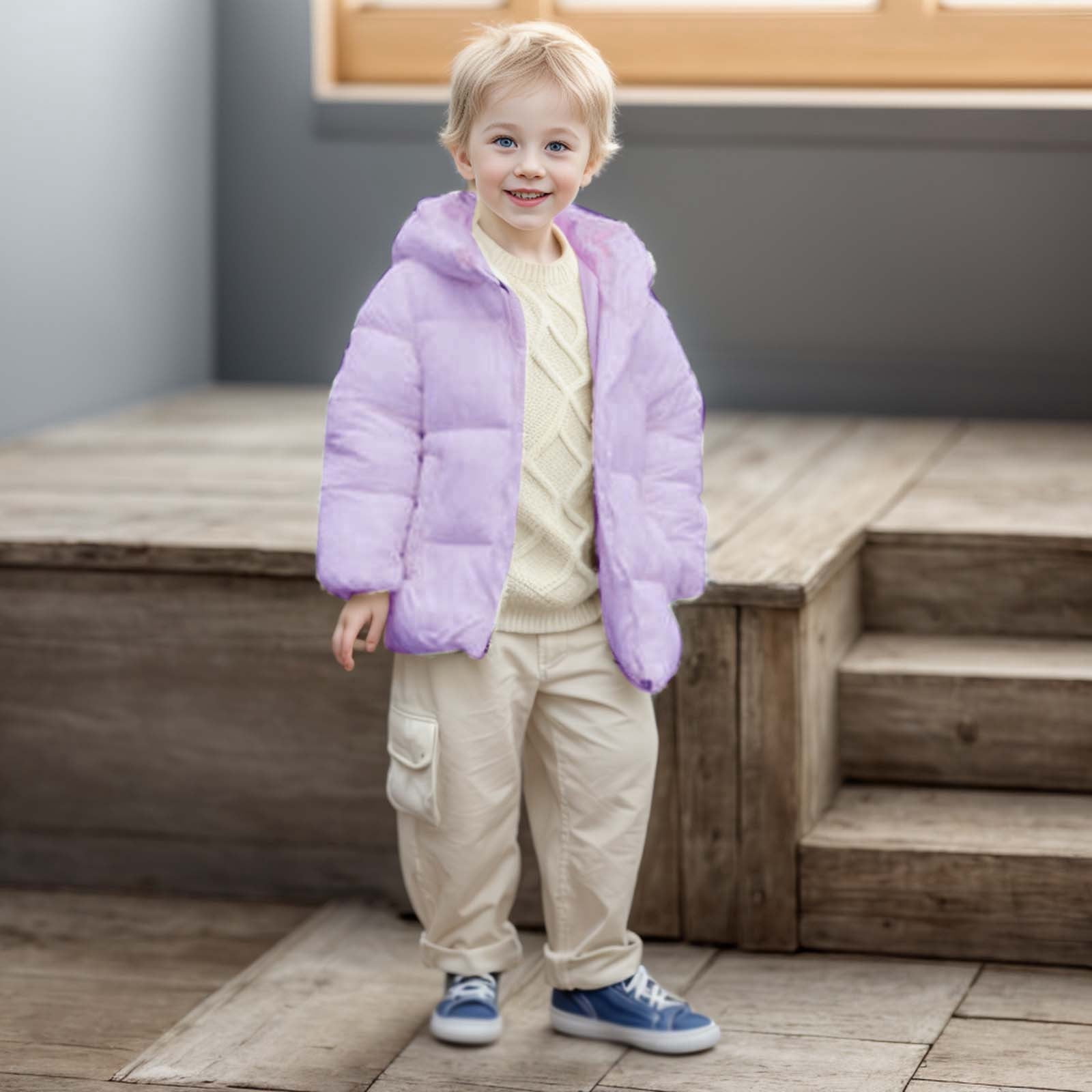 Boy Winter Coat Parashot Stuff  With Hoodie In Green  Color main image 1