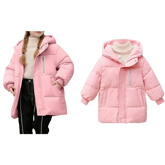 Boy Winter Coat,Boys Puffer Jacket Mid-Length Heavyweight with Hooded Windproof Warm Packable Hooded Puffer Coat Boys Jackets Size 8-9 Years