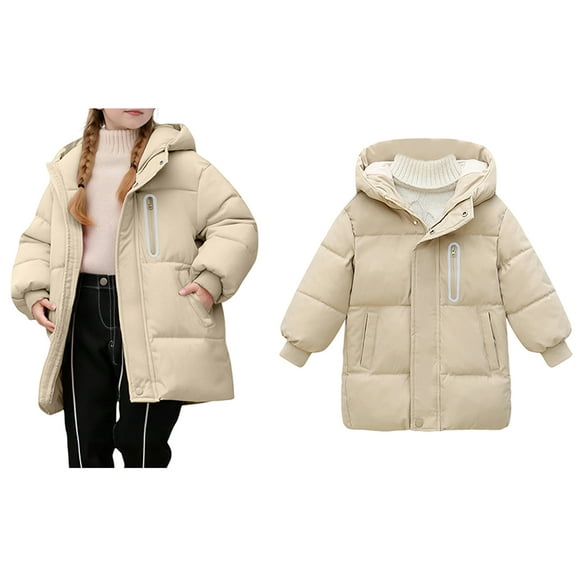 Boy Winter Coat,Kids Puffer Coat Mid-Length Heavyweight with Hooded Warm Windproof Winter Down Coat Boys Jackets Size 4-5 Years
