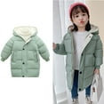 thumbnail image 1 of Boy Winter Coat,Kids Puffer Jacket Mid-Length Heavyweight with Collar Hooded Windproof Warm Winter Thicken Coat Grils Winter Coats Size 12-18 Months, 1 of 4