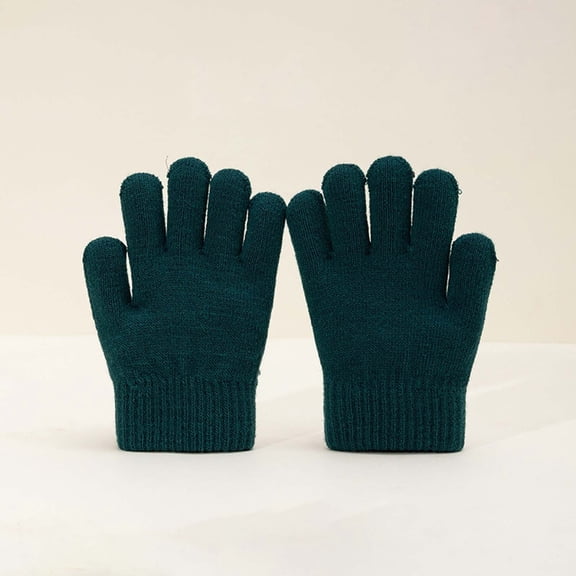 Boy Winter Gloves Warm Kids Lined Mittens Boys Knit Gloves for Ages 4-8 Years Girls Boys
