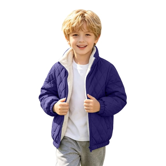 Boy Winter Sherpa Jacket Winter Fall Jacket Size 7-8 Years