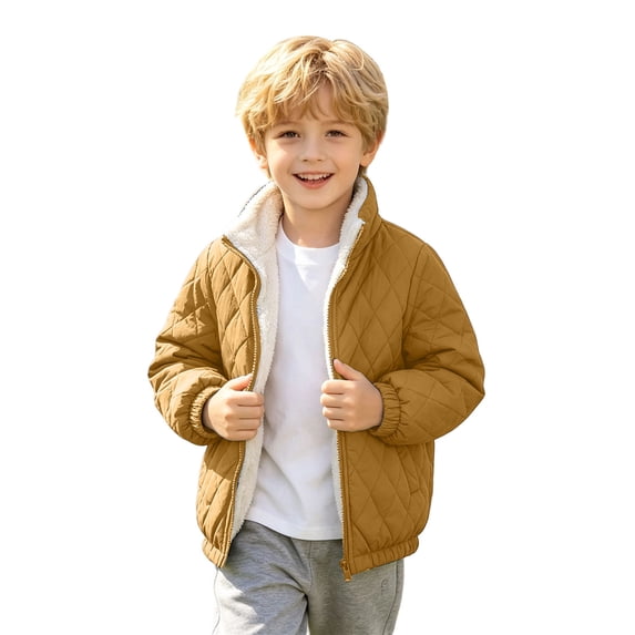 Boy Winter Sherpa Jacket Winter Fall Jacket Size 9-10 Years