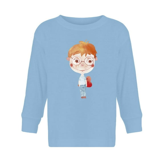 Boy With A Heart Long Sleeve Toddler -Image by Shutterstock,  5 Toddler