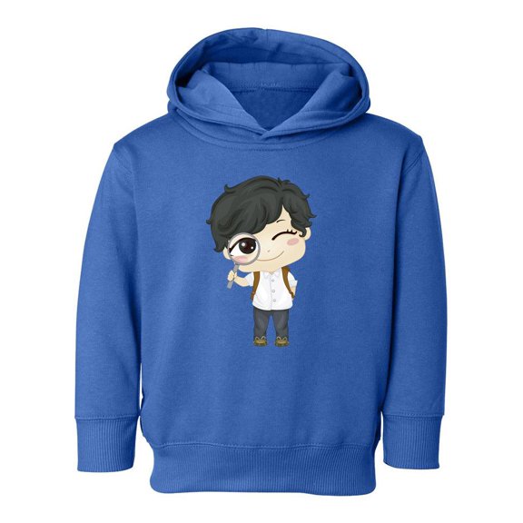 Boy With A Magnifying Glass Hoodie Toddler -Image by Shutterstock,  4 Toddler