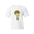 thumbnail image 1 of Boy With A Pet Kitten T-Shirt Juniors -Image by Shutterstock,  x-Small, 1 of 4