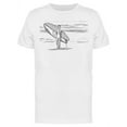 thumbnail image 1 of Boy With A Surfing Board  T-Shirt Men -Image by Shutterstock, Male Medium, 1 of 2