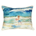 thumbnail image 1 of Boy and Ball Large Indoor/Outdoor Pillow 16x20, 1 of 4
