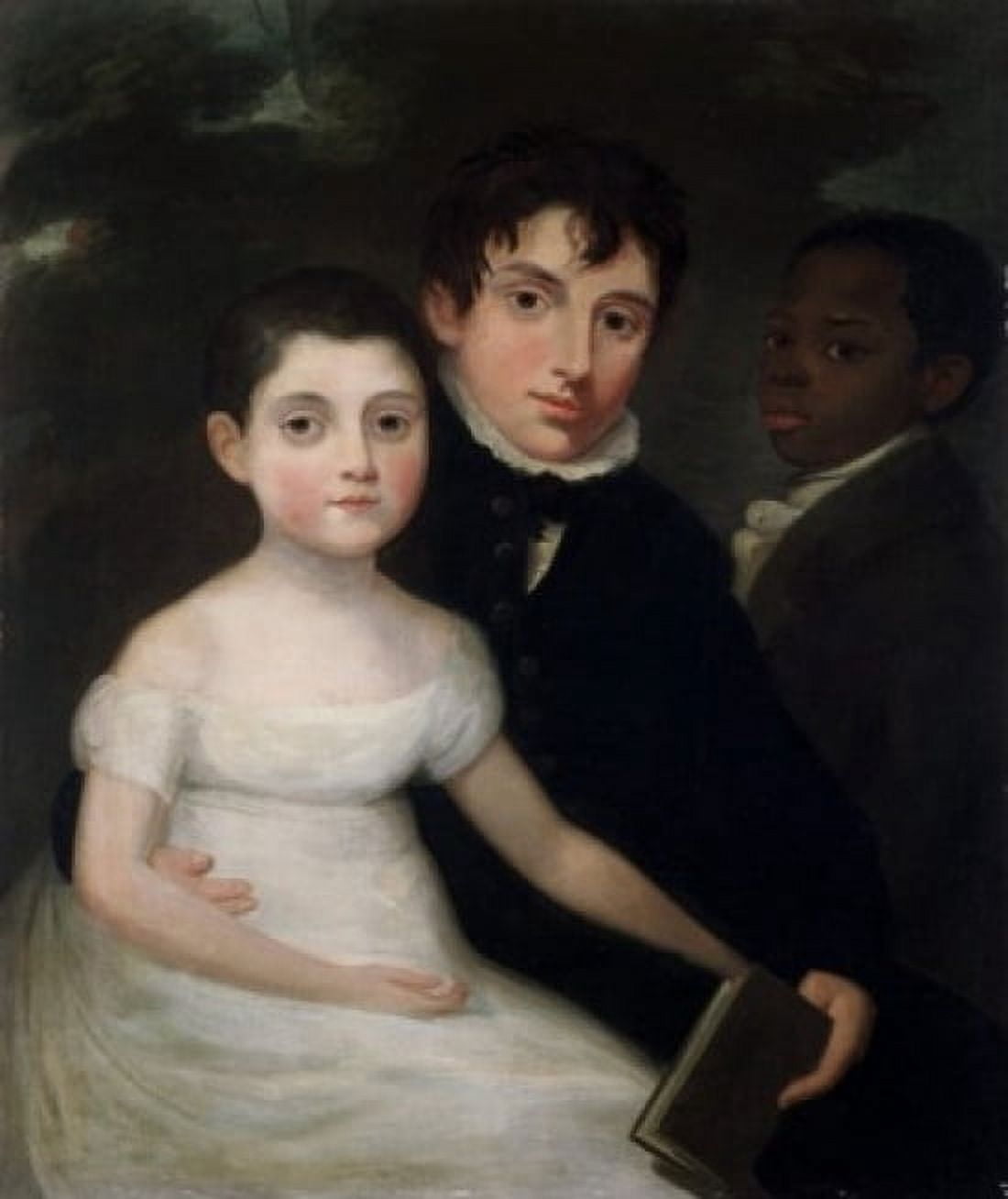 Boy and Girl by unknown artist Canvas Art - (24 x 36)