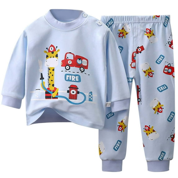 Boy&girls Pajamas Long Sleeve Comfort Suit Kids Clothes Toddler Children Sleepwear