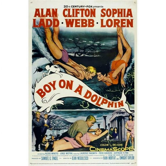 Boy on a Dolphin Movie Poster Print (27 x 40)