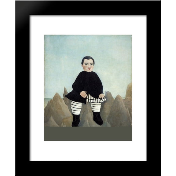 Boy on the Rocks 20x24 Framed Art Print by Henri Rousseau