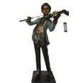 thumbnail image 1 of Boy playing violin large bronze statue -  Size: 31"L x 31"W x 50"H., 1 of 11
