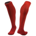 thumbnail image 1 of Boy's 1 Pair High Performance Knee High Sports Socks. Lightweight & Breathable - Ultra Comfortable & Durable Socks XL005 M(Red), 1 of 1