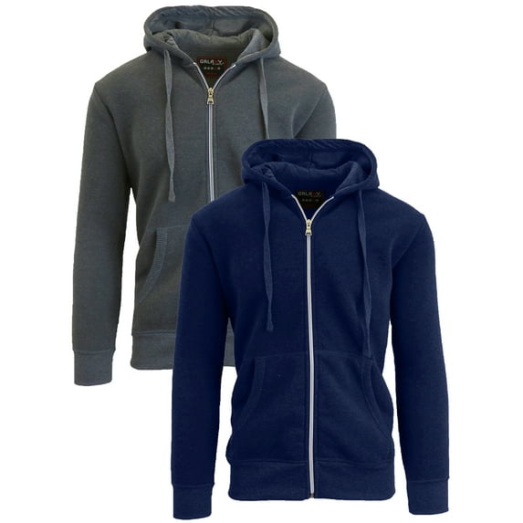 Boy's 2-Pack Fleece-Lined Zip-Up Hoodie