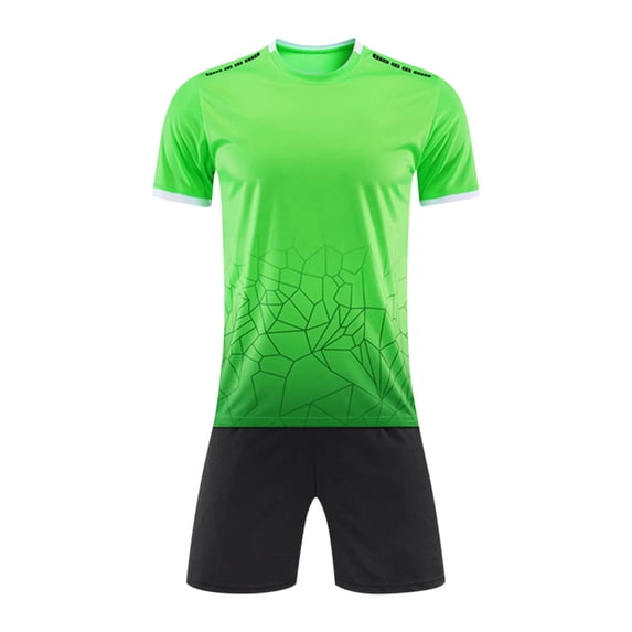 Boy's 2-Pack Soccer Jersey and Short Sets Sports Team Training Uniform