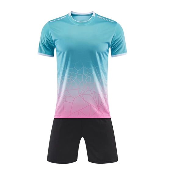 Boy's 2-Pack Soccer Jersey and Short Sets Sports Team Training Uniform