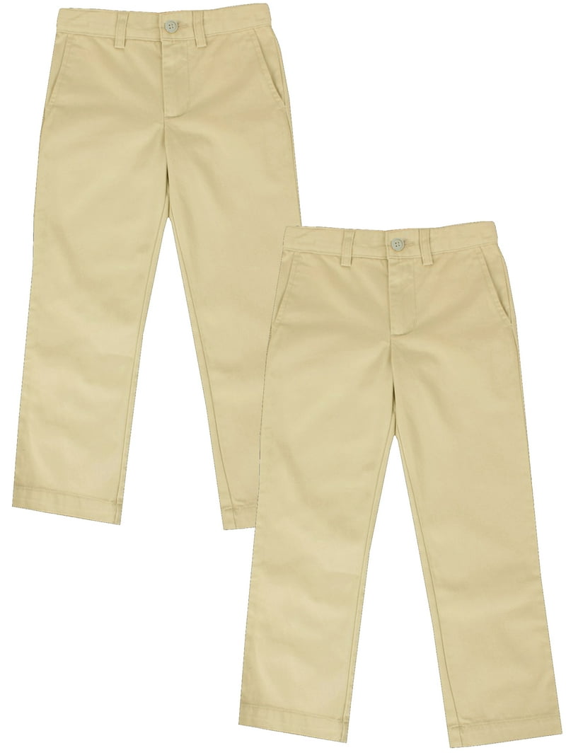 Boy's 2-Pack Super Stretch Slim Fit Chino Pants (Size 4-20