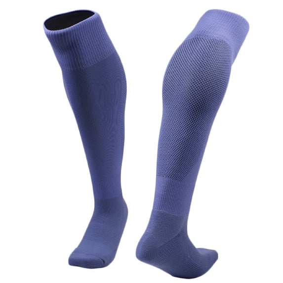 Boy's 2 Pairs High Performance Knee High Sports Socks. Lightweight & Breathable - Ultra Comfortable & Durable Socks XL005 M(Light Blue)