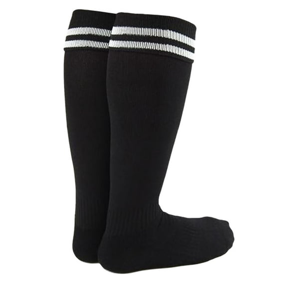 Boy's 2 Pairs High Performance Knee High Sports Socks. Lightweight & Breathable - Ultra Comfortable & Durable Socks XL005 Size S Black