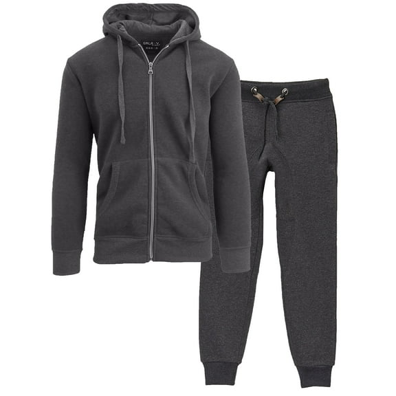 Boy's 2 Piece Fleece Jogger Sweatpants and Hoodie Sweatshirt Set