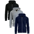 thumbnail image 1 of Boy's 3-Pack Fleece-Lined Zip-Up Hoodie, 1 of 4