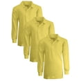 thumbnail image 1 of Boy's 3-Pack Uniform Long Sleeve Polo Shirts, 1 of 3