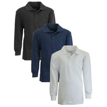 Fruit of the Loom Boys/Girls Long Sleeve Pique Polo Shirt - Walmart.com