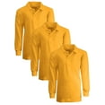 thumbnail image 1 of Boy's 3-Pack Uniform Long Sleeve Polo Shirts, 1 of 3